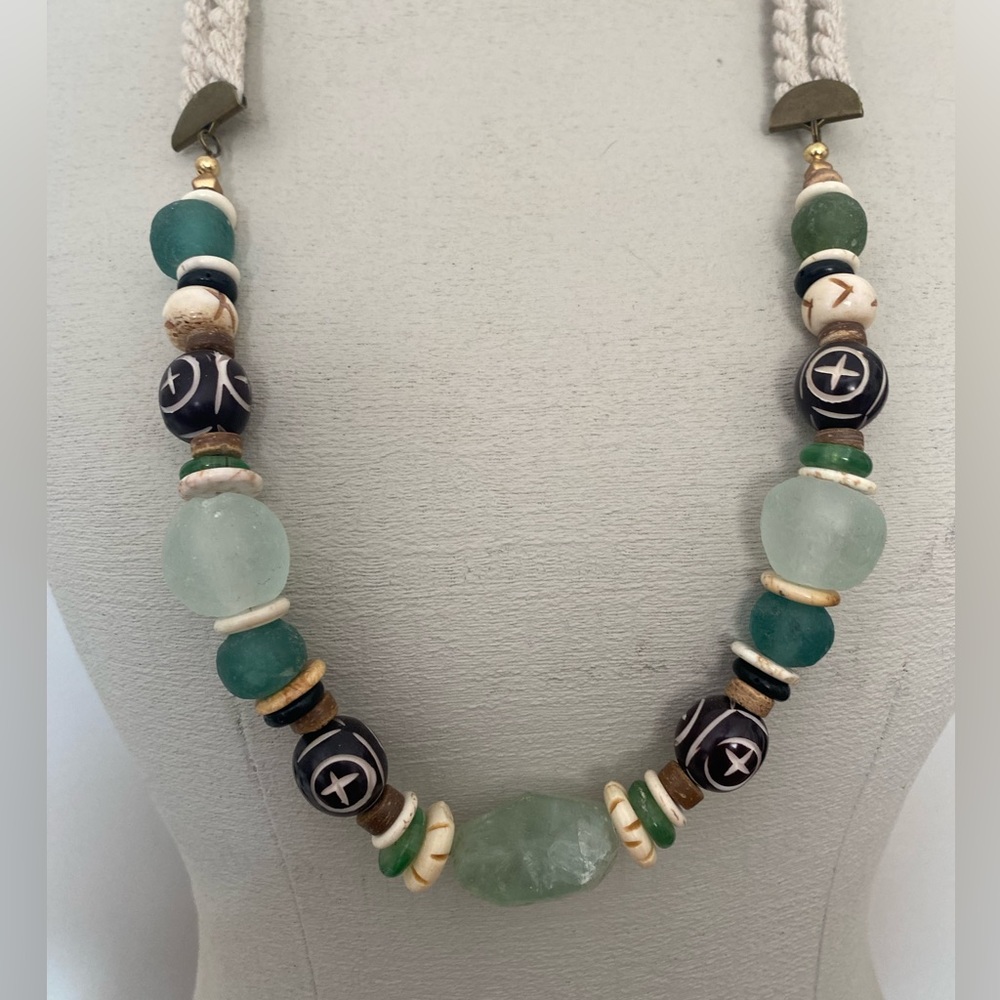 Boho Hand Beaded Necklace